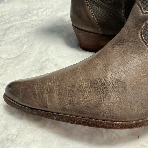 Jean Pier Clemente Vintage Leather Snakeskin Reptile Cowboy Western Boots Mens10 - Picture 3 of 16